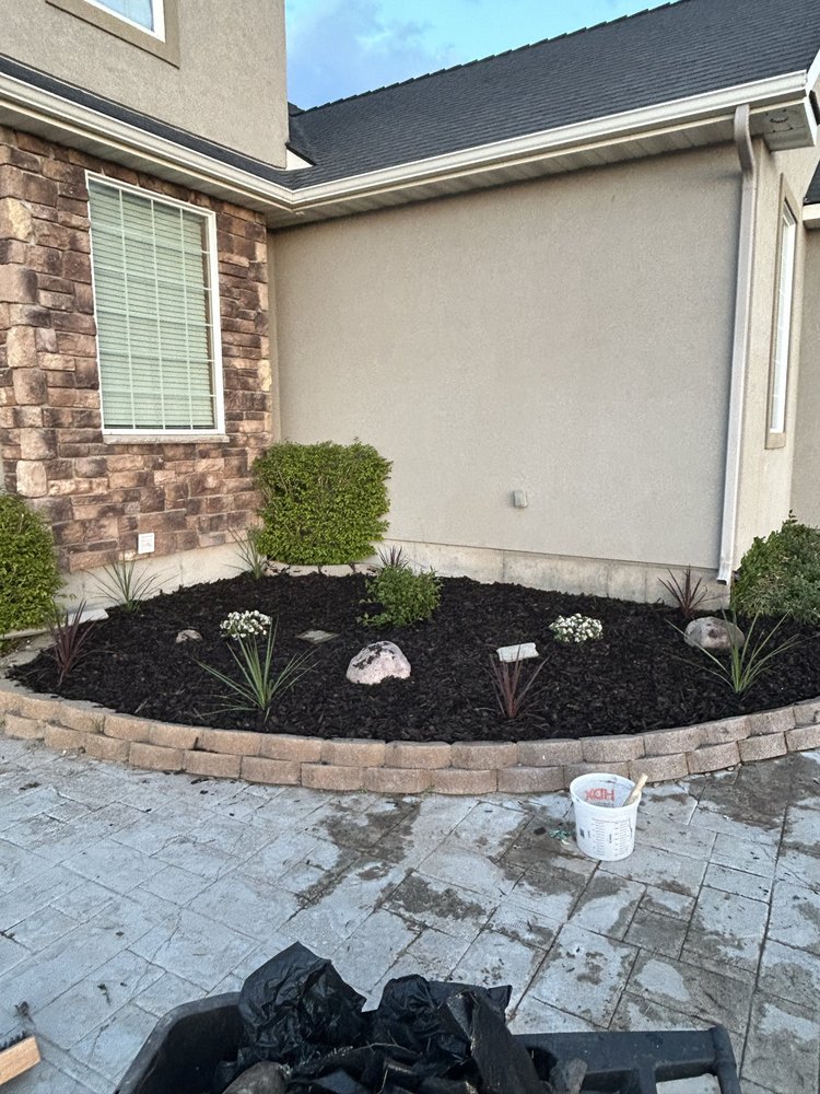 Corner Bed Landscaping